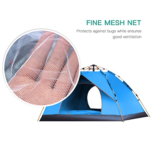 Carpa automática pop up para 3-4 personas azul miniatura 4