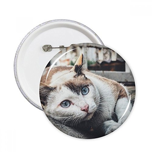 Badge bouton chat coloré DIYthinker pour personnaliser un sac à dos triste