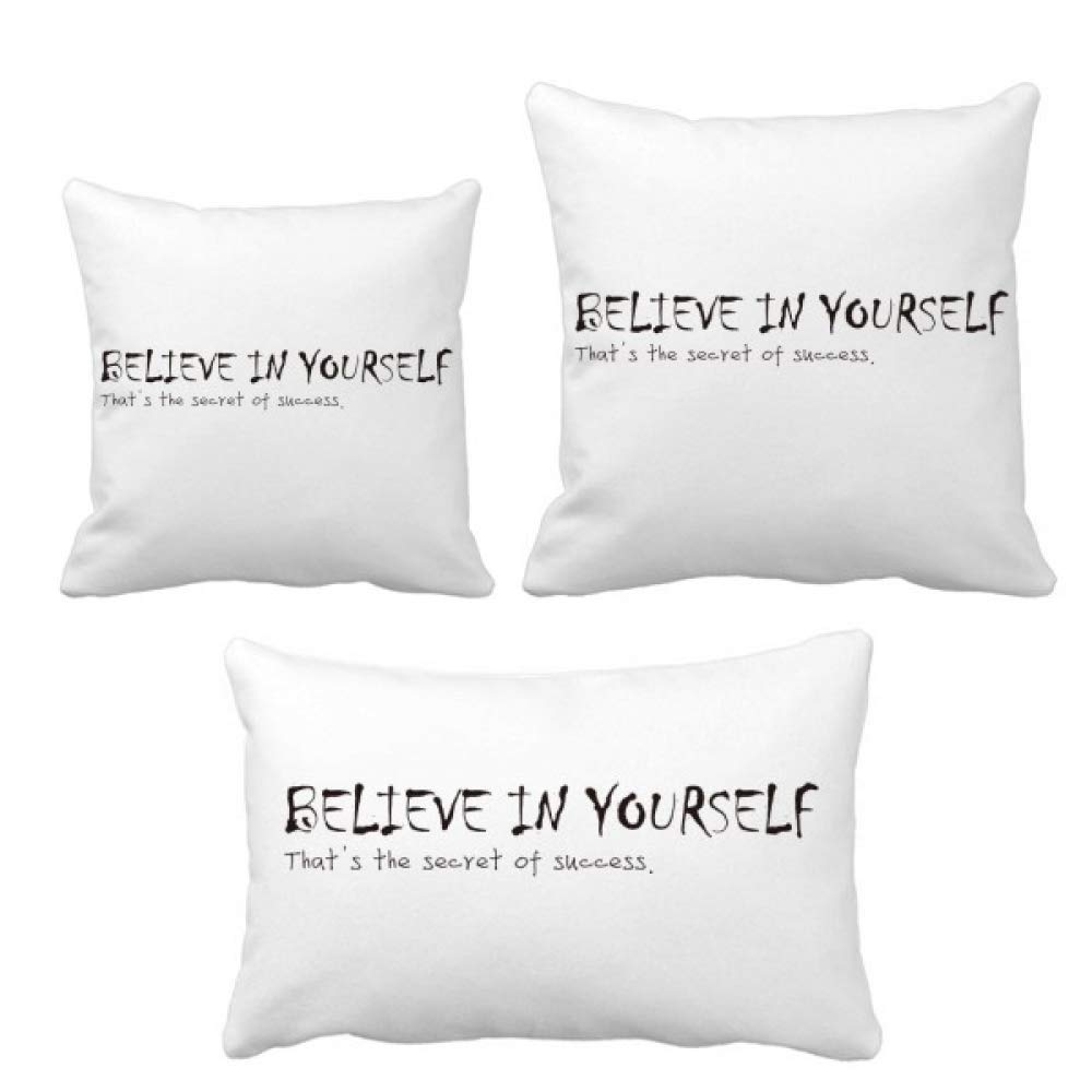 Coussin You Have to Believe in Yourself soulager le dos sur canapé dur
