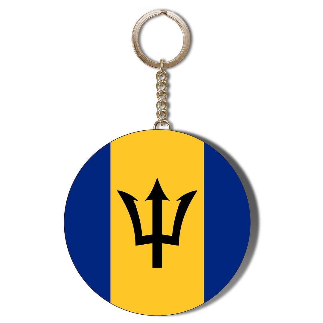 Gift Insanity Barbados Flag 55Mm Keyring Bottle Opener
