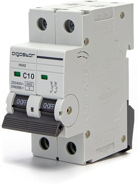Aigostar 2-polig 10A Automatisk Strömbrytare