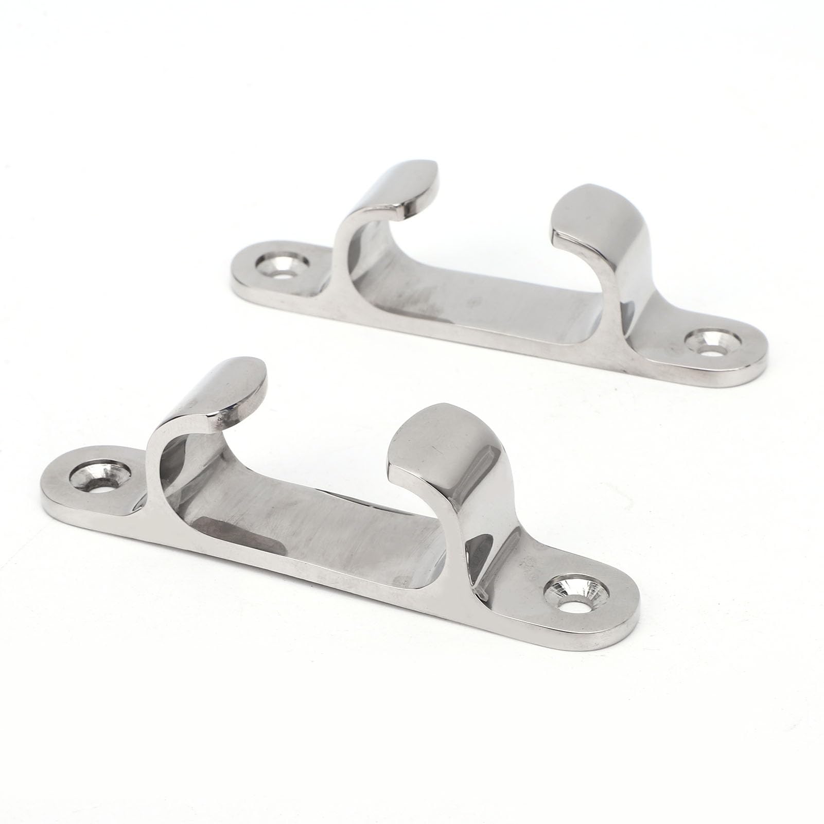 AKLOSIPY Boat Dock Cleat Chock Marine Bow Chock 4 Inch Stainless Steel Boat Fairlead with Mirror Polished Surface for Marine Ship Yacht Anchoring Mooring