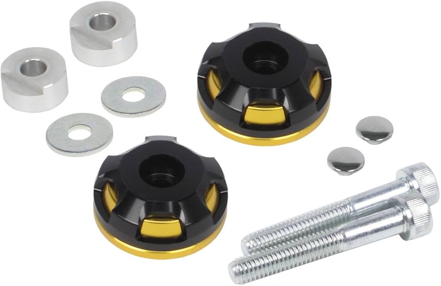 Amazon | スペシャルパーツ武川 2ピースバーエンド ゴールド/ブラック