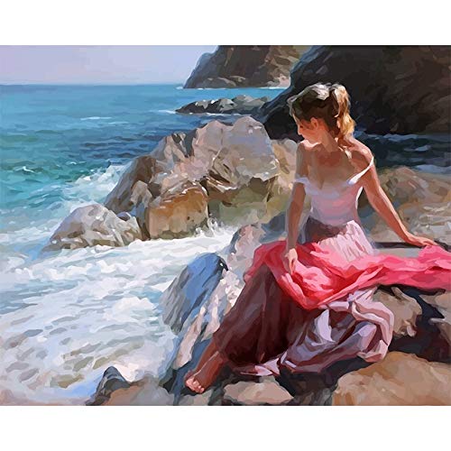 T-YIFUZX 5D DIY Mujer Hermosa Kit de Pintura de Diamante DIY 5D Diamond Painting Diamantes de imitación de Diamante Bordado de Punto de Cruz 30x45cm