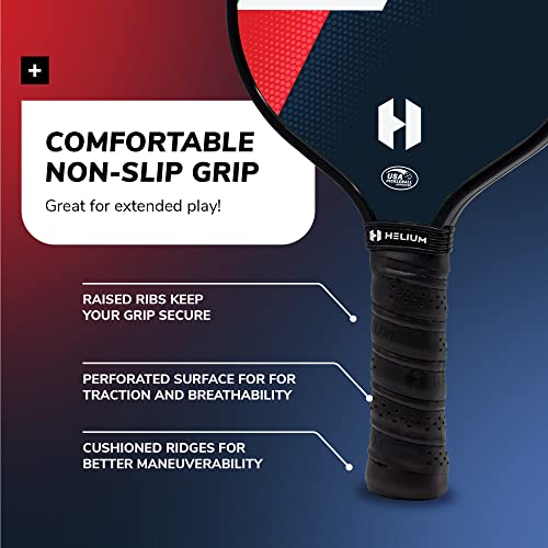 Helium Pickleball Paddles Set Of 4 - Usapa Certified - Graphite Fiberglass Surface, Lightweight Honeycomb Core #TOP4