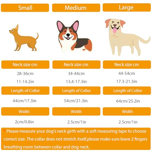 Echthaustierleder-Verstellbares Hundehalsband mit weichem, dickem Polster, am besten geeignet für kleine, mittlere und große Hunderrassen (Braun) (Größe Mittel)
