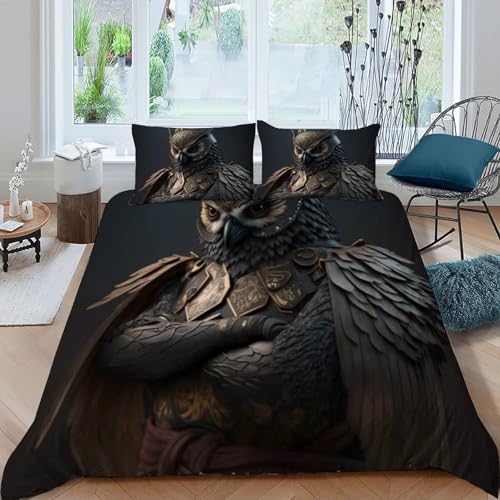 Housse de couette King microfibre imprimé animalier pour une décoration de chambre moderne