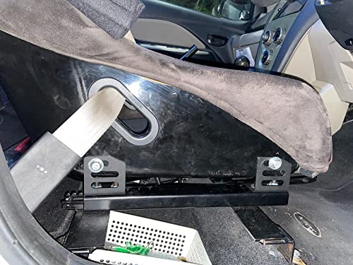 Dasen Low Down Ride Side Seat Mounting Brackets Compatible With Most Slider Or Rail Such As Bride, Sparco, Recaro Seats Sliders And/Or Bases #TOP4