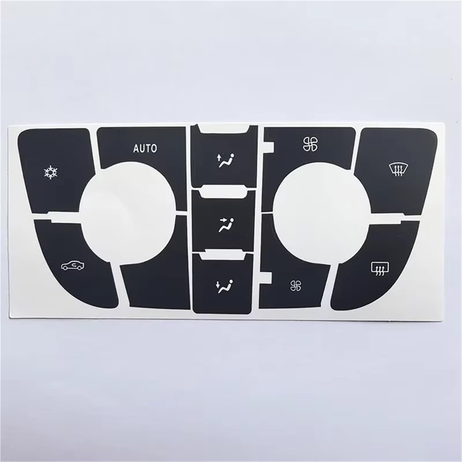 Button Trim Compatible with Opel for Astra J Car Dashboard Air Conditioning Control CD/MP3 Panel Radio Button Sticker(Style A)
