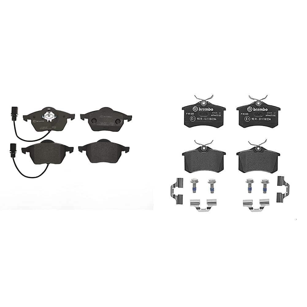 Brembo P 85 037 Pastillas de Frenos + 448P85020 Pastillas Freno, Set de 4