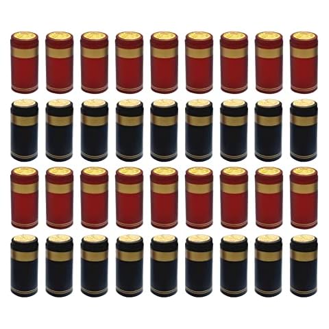 100 unidades de cápsulas termorretráctiles de PVC para botellas de vino Cover