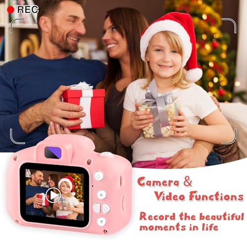 Image of Kids Digital Camera Toy - 3.0MP 1080P HD Video Camera with Games 2-Inch Screen with No Printer - Easy USB Rechargeable, Fun, Educational & Birthday Gift for Boys & Girls Age 3-12