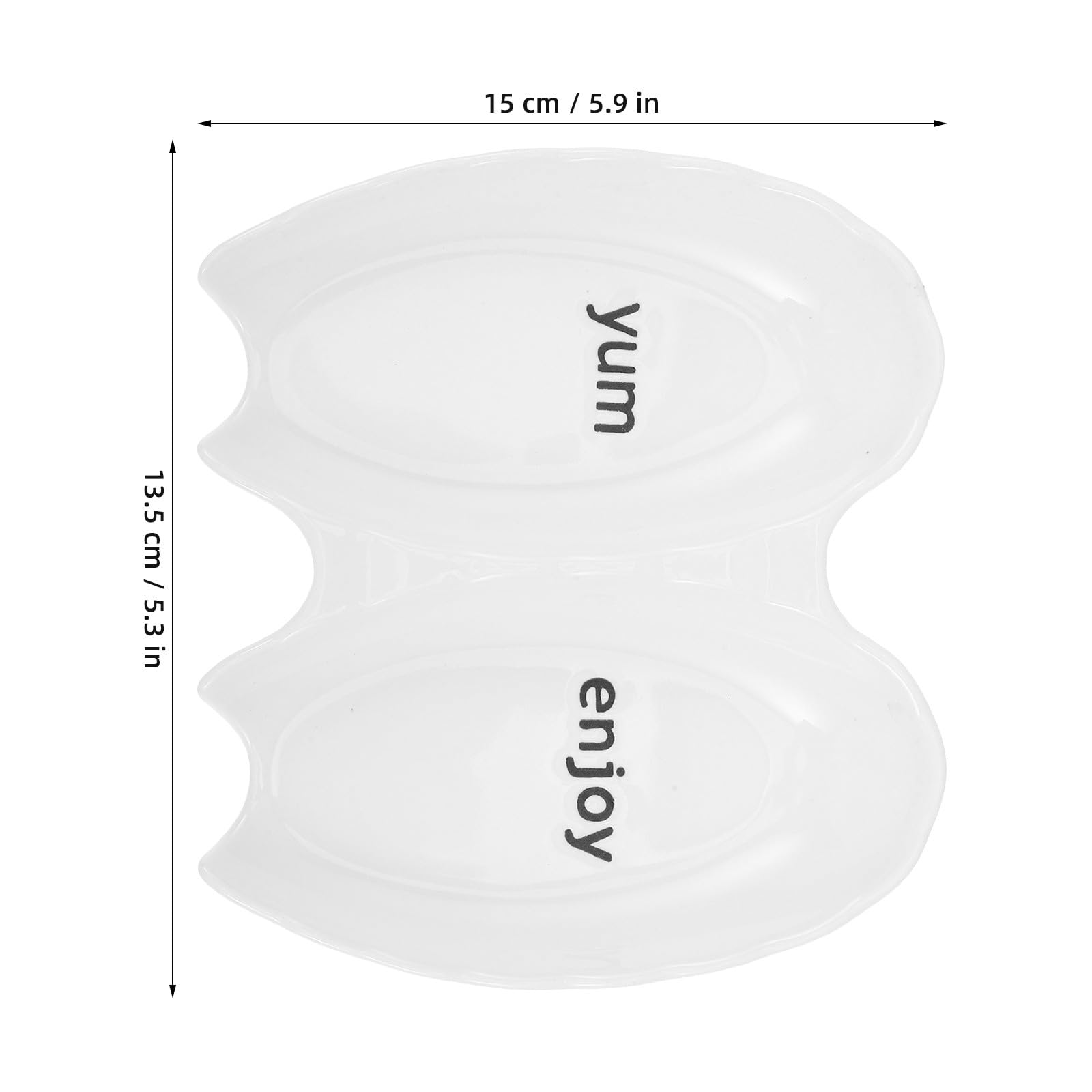 TOYANDONA 4 ceramiczne podstawki pod łyżki z 2 otworami do blatu kuchennego