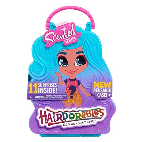 Hairdorables, Poupée (Serie 4) avec 11 Accessoires Surprises, Parfumée, Cheveux à coiffer, Modèles aléatoires, 39 poupées à collectionner, Jouet pour enfants dès 3 ans, HAA07
