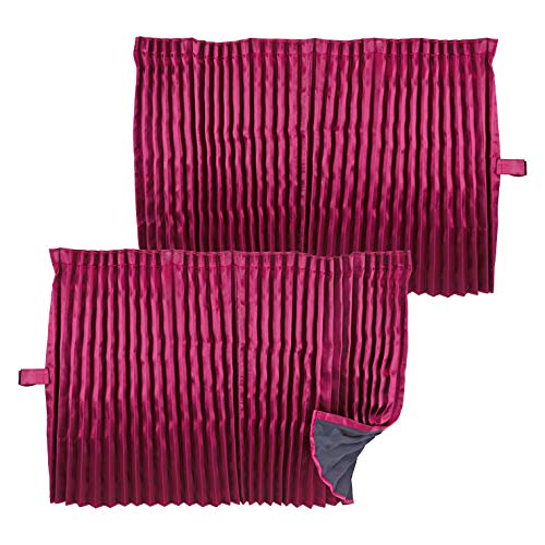 トラック用カーテン ミヤビ 雅オリジナル 彩-サイ- 遮光カーテン 一級 ベット・サイドカーテン (トラック/1000×750) ワイン SC-SIWI