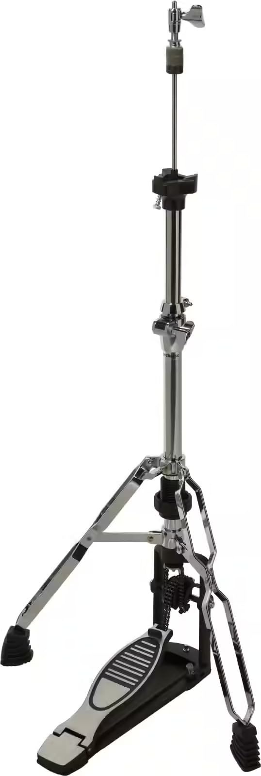 WOODBRASS NYX H-1500 Pédale Charleston Hi-Hat Double Embase Rotative – Support Hi-Hat Batterie Robuste Aluminium/Acier avec Memory Lock, Stable et Durable