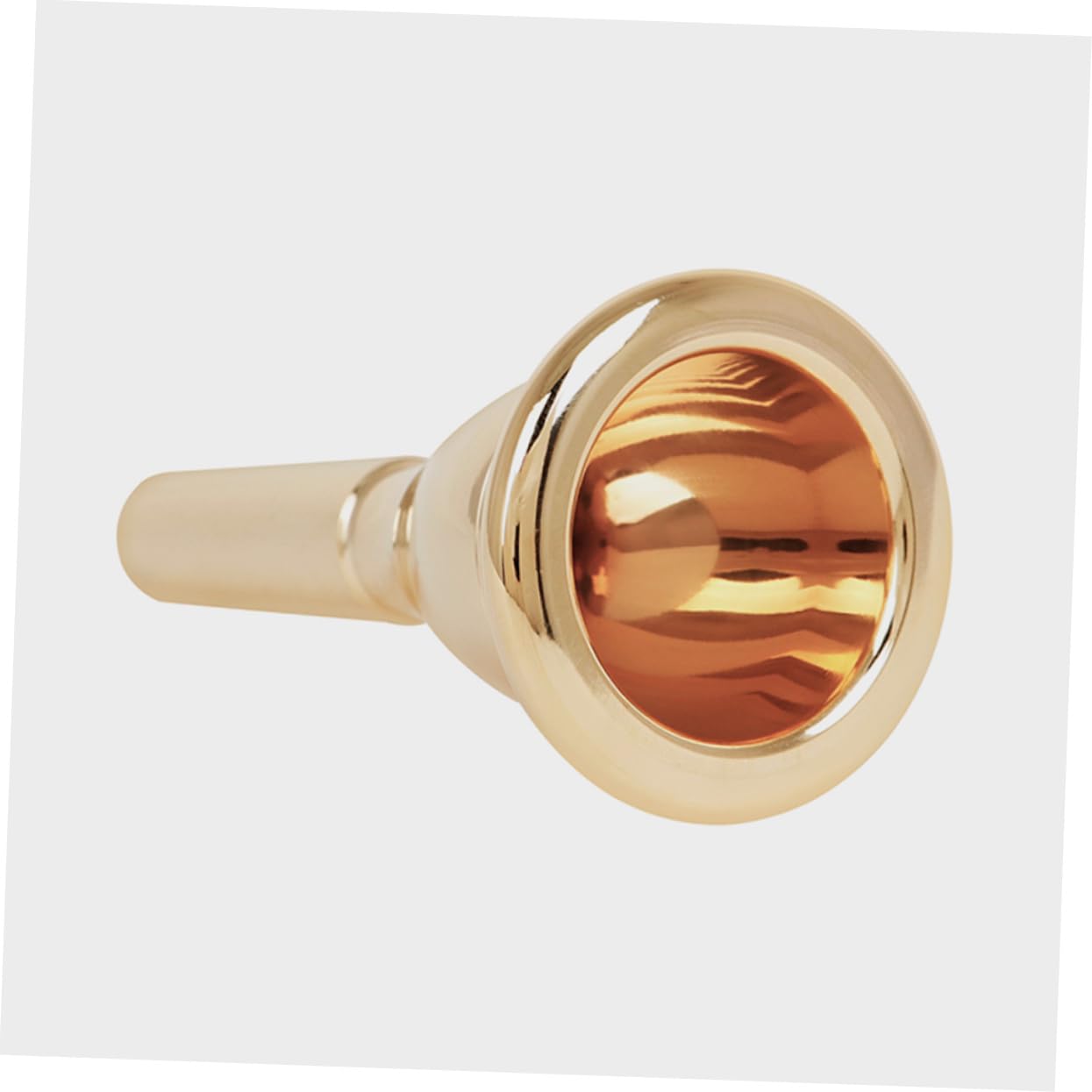 Bocchino per Tromba in Ottone Placcato Oro, 13,3mm, Suono Potente, senza Sbavature, Adatto a Studenti e Professionisti