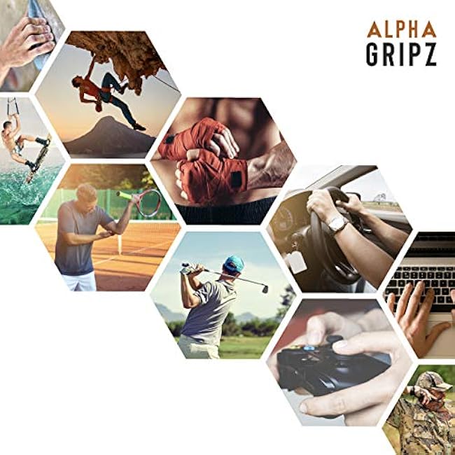 ALPHA GRIPZ Complete Set | Original Hand Grip Extensor Trainer Strengthener, Forearm Exerciser Workout, Finger Resistance Bands Strength, Tendonitis, Carpal Tunnel, Wrist, Elbow, Arthritis Pain Relief