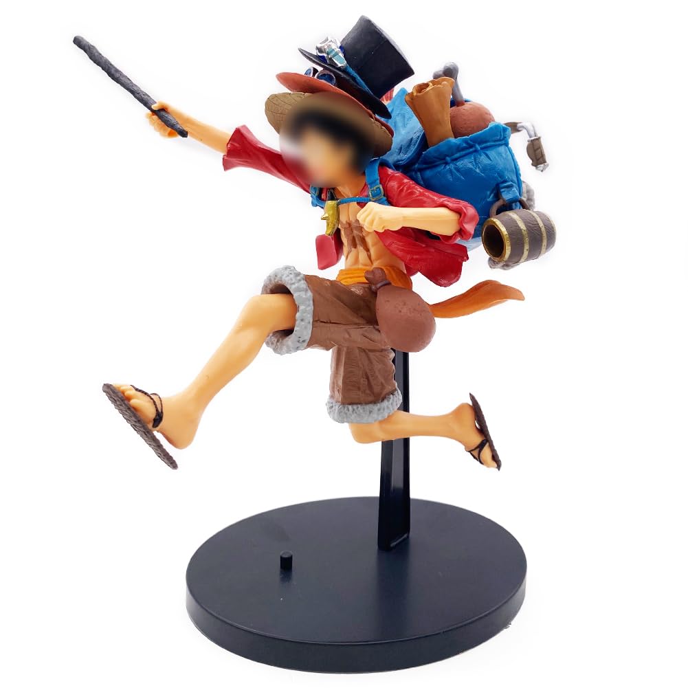 UZSXHJ Pirata Luffy Figura de Anime,Anime Figura Estatua, Modelo de Carácter,Sombrero de Paja Lu-ffy Anime Figuras,Pirata Figuras, PVC Figura de Acción Estatua Juguete Coleccionable