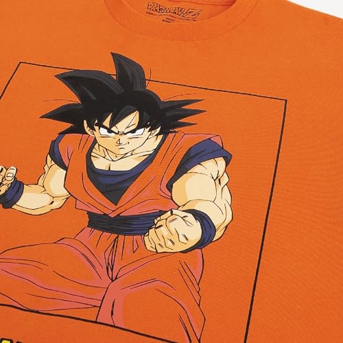 Image of Free Authority Official Dragon Ball Z: Son Goku Anime Graphic Print Pure Cotton Regular Fit Tshirt for Men