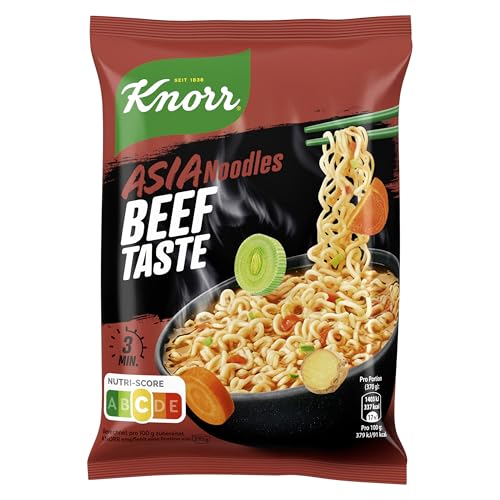 Knorr Instant Nudeln Beef Taste schneller Asia Snack fertig in nur 3 Minuten 11x 70 g