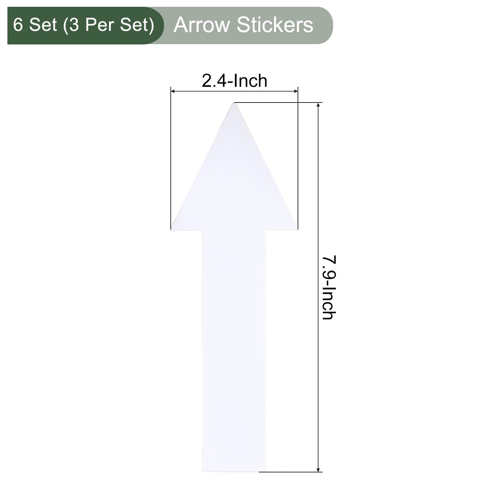 YOKIVE 6Set / 18Pcs Arrow Stickers, Directional Signs Floor Wall Decal - Image 2