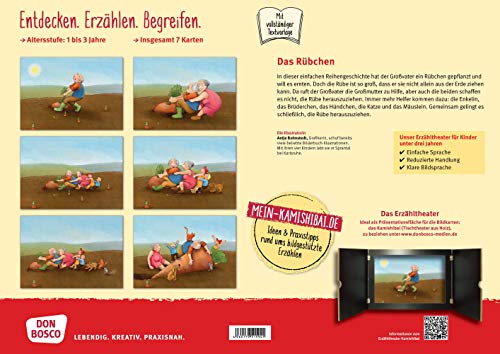 Das Rübchen. Kamishibai Bildkartenset. Märchen für Kinder von 1-3 (Märchen für das Erzähltheater mit Kindern unter drei Jahren)