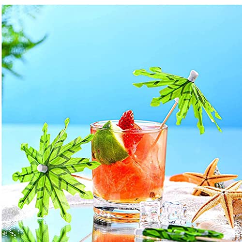 Eaarliyam Drink Paraplu Picks Coconut Palm Tree Decoratieve tandenstokers voor Cocktail Party 40 stks - Afbeelding 3