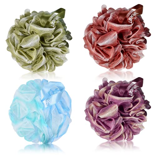 Yoget Bath Loofah Sponge, 4 Colo