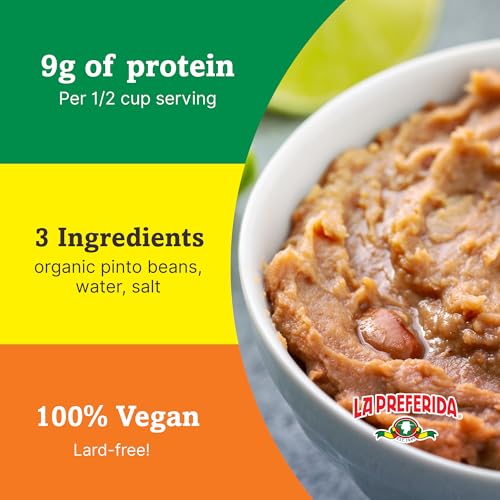 Image of La Preferida Organic Refried Beans, 15 Ounce (Pack of 3)