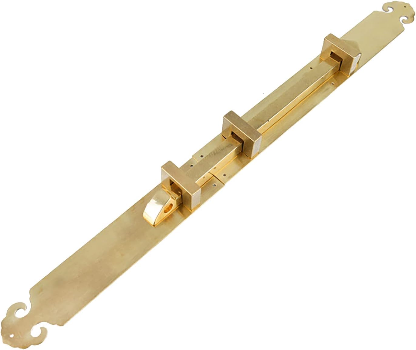 Door Latch， Antique Brass Barrel Latch Lock Sliding Door Lock Security Doors Windows Fences 21.3-56cm(50cm)