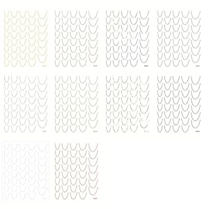 Fhkpsqkcn 12 Blatt French Tip Nagelaufkleber