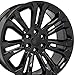 OE Wheels CV43B 22 Inch Rim Fits Silverado 1500 Style 6x139.7 22x9 Gloss Black - Hollander 5666 (1)