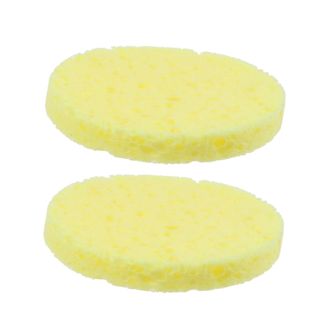 Healvian 36pezzi Spugne Naturali Spesse Per Lavaggio Viso Puff Cosmetico Per Pulizia e Rimozione Makeup Strumenti Per La Della Confezione Con Sacchetto Trasparente Opp
