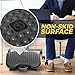 Halter Ergonomic Footrest for Under Desk Work from Home Accessories with 3 Adjustable Height Positions, Black