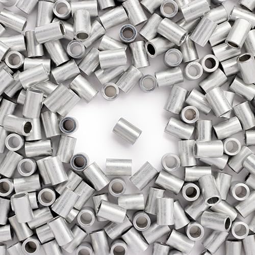 WidgetCo #8 x 3/8" Aluminum Spacers, Metal Spacers, Standoff Spacers, Architectural Grade (Qty 100)