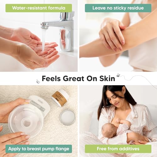 Image of 2pk Organic Nipple Butter for Cracked, Sore, Relief, Safe (Soothing, 2oz) | USDA, 100% Natural Clean Nursing Nipple Cream Safe for Breastfeeding, Breast Cream, Non Lanolin Balm, Postpartum Essential