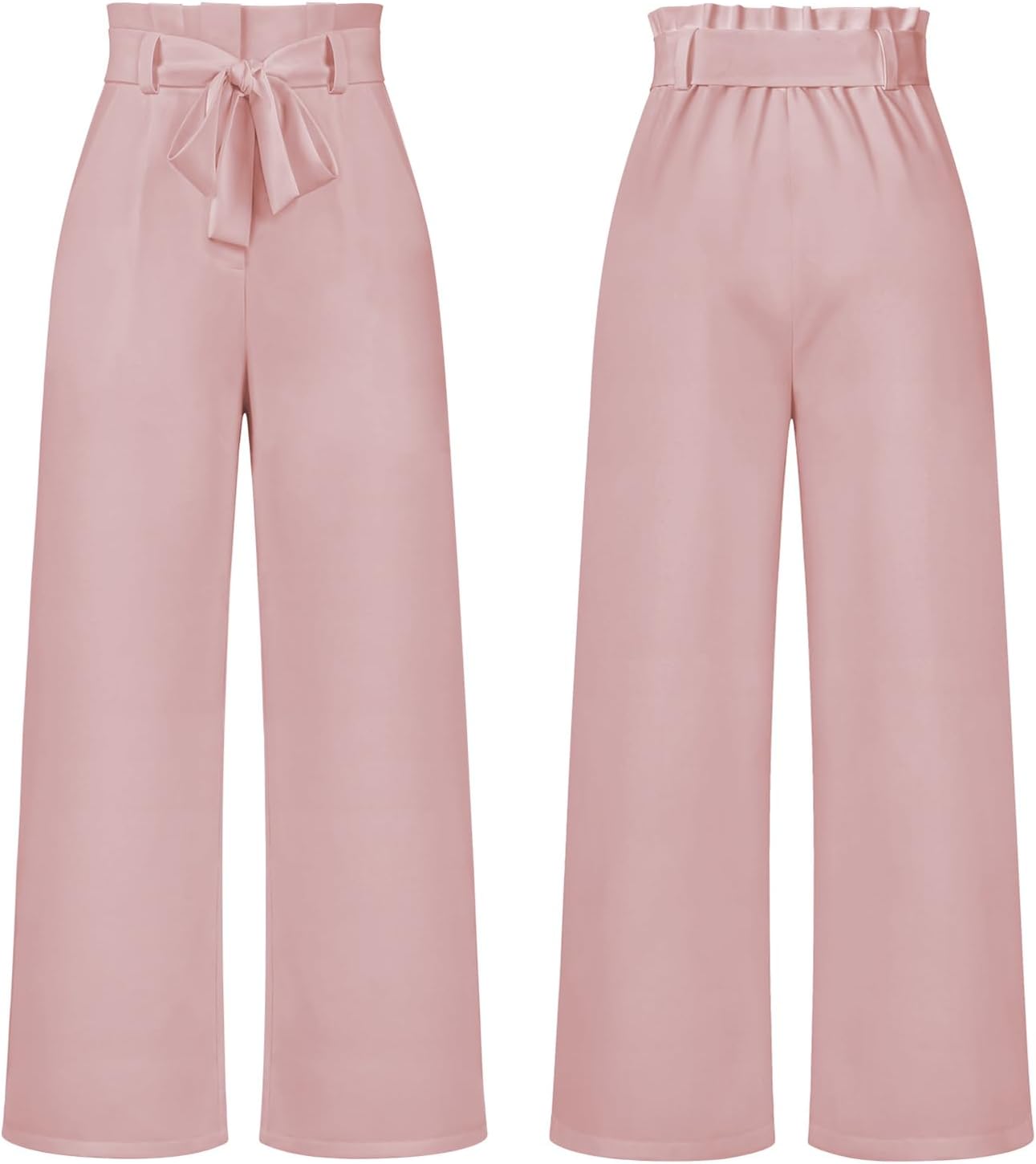 GUOLEZEEV High Waist Wide Leg Pants for Women Business Casual Outfits Dress Pants - Image 4