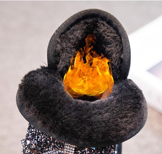 Girl's Warm Winter Sequin waterpoof Outdoor Snow Boot3