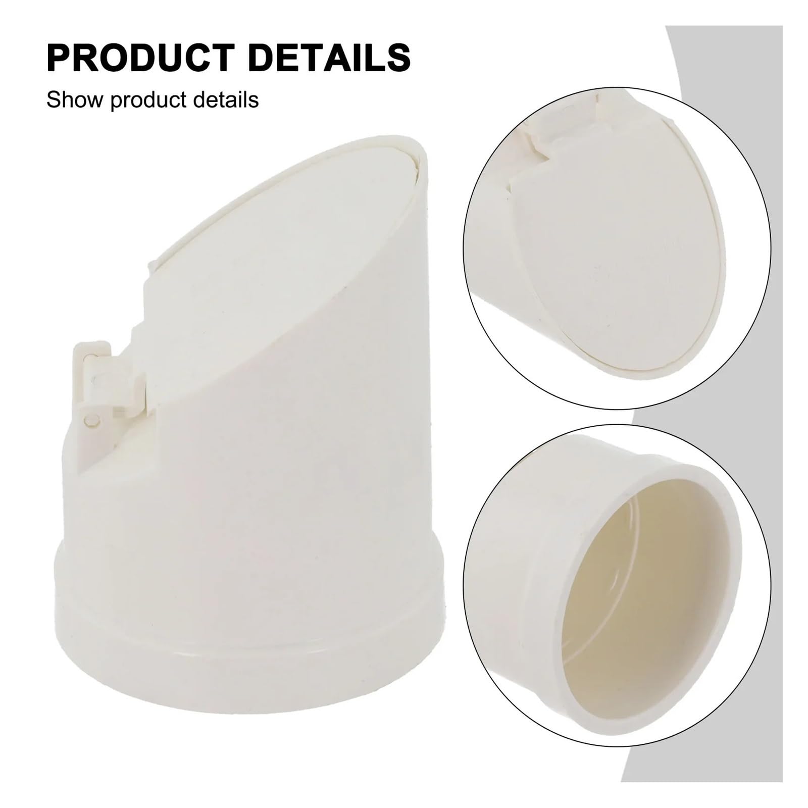 Valvola di ritegno for tubo scarico in PVC Il pavimento del tubo di drenaggio in PVC scarica il coperchio della valvola spostamento a chiusura automatica Antiodore Anti riflusso