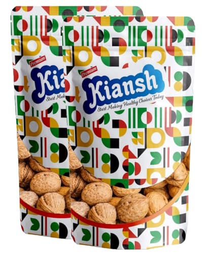 Image of Kiansh Walnuts /Akhrot (Kiansh Kashmiri Sabut Walnuts, 500g)