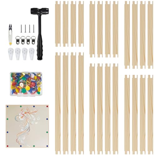 24 PCS Stretcher Bars Set for Needlework, 6 Sizes