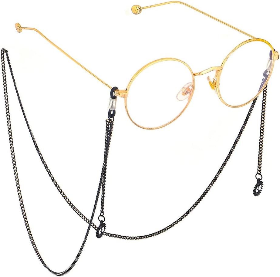 Eyeglasses Rope Lanyard Fashion Black Pendant Chain Sunglasses With