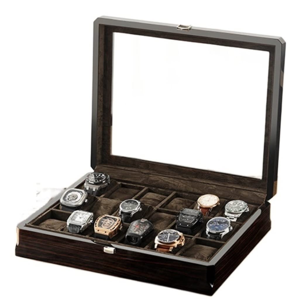 QUSYZD Watch Case Watch Roll Watch Winder Wooden Watch Box 18 Slot Watch Display Box Jewelry Storage Box Watch Box Watch Organizer,
