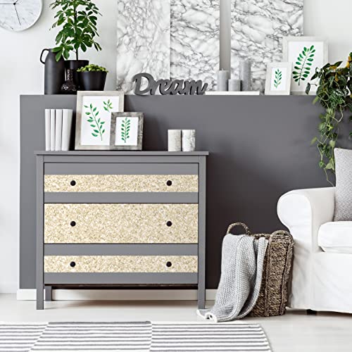 Image of Magic Cover Self-Adhesive Vinyl Shelf and Drawer Liner, 18 inch x 16', Granite Sand