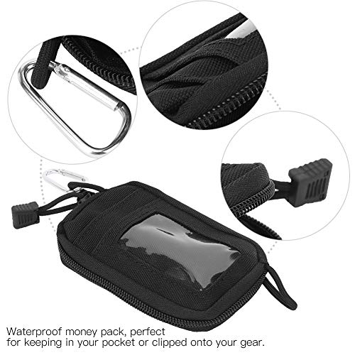 Small Wallet, Nylon Wallet Mini Storage Bag Money Pack Change Purse with Keyholder for Cards, Cash, Trave, Women, Men2