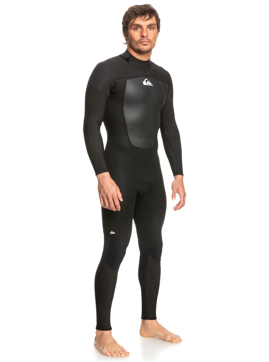 Quiksilver Prologue - Traje de Neopreno Plano con Cremallera Trasera de 3 mm para Hombre, Color Negro, Capas térmicas de Calor
