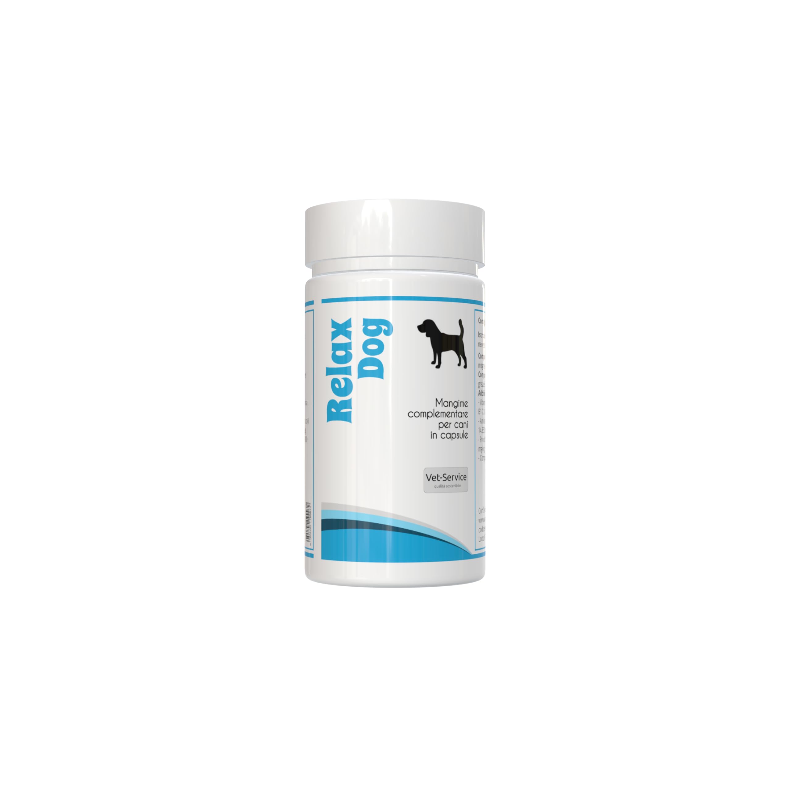 Relax-Dog | 60 CPS | Rilassante ed Anti-Ansiogeno | Integratore per Cani in Capsule | Contrasta Ansia, Fobie, Iperdinamismo, Ipereccitazione