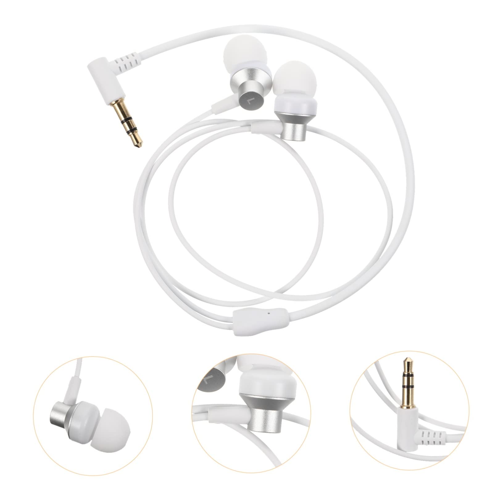 DOITOOL 3 Auriculares Ergonómicos Sencillos Y Portátiles Intraauriculares para 2 VR Cómodos De Usar.