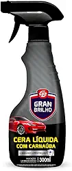 Cera Automotiva Líquida Carnaúba Com Gatilho Gran Brilho 300Ml, Gran Brilho, Cera Líquida Spray Para Veículos, Preto, Mais Brilho E Mais Proteção, Protege De Intempéries E Não Mancha As Borrachas